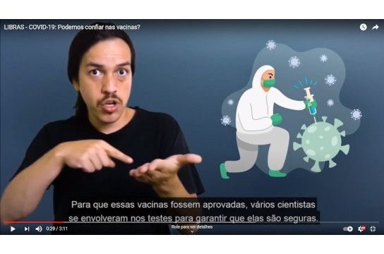 Vídeo em Libras aborda importância das vacinas