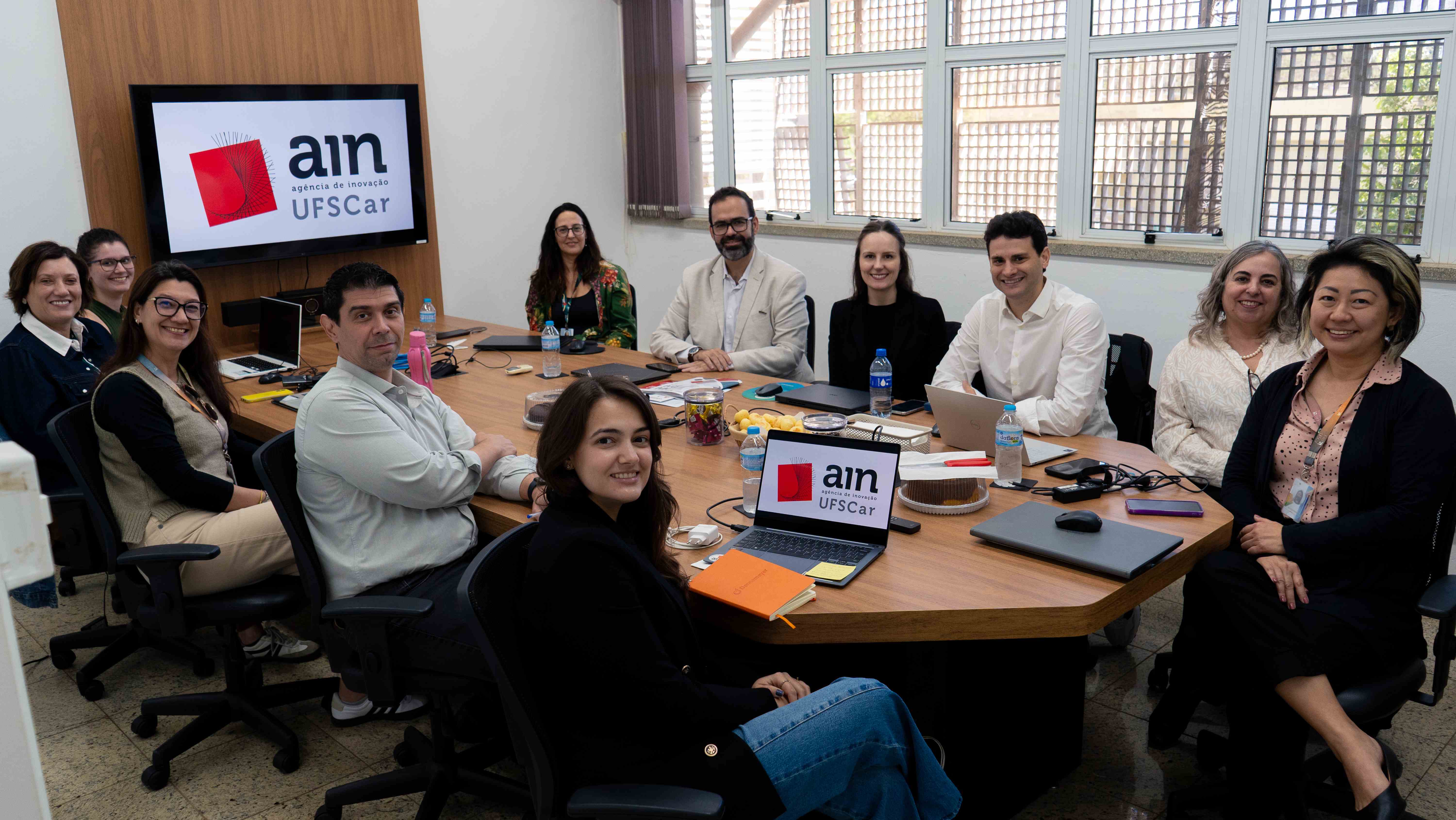 AIn UFSCar recebe equipe do SENAI/SC para intercâmbio de experiências e discussão de parcerias