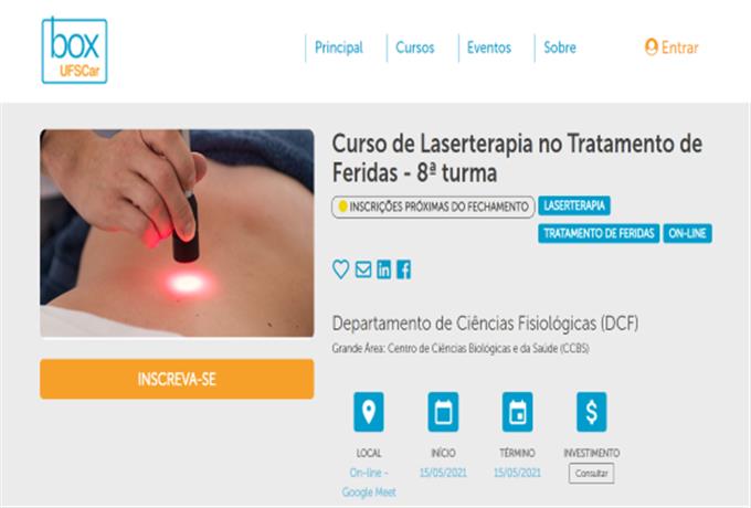 Curso aborda a laserterapia no tratamento de feridas